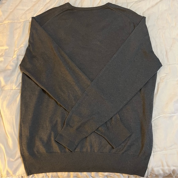 Peter Millar cashmere/silk/cotton blend v-neck sweater long sleeve grandpacore L - Picture 4 of 6